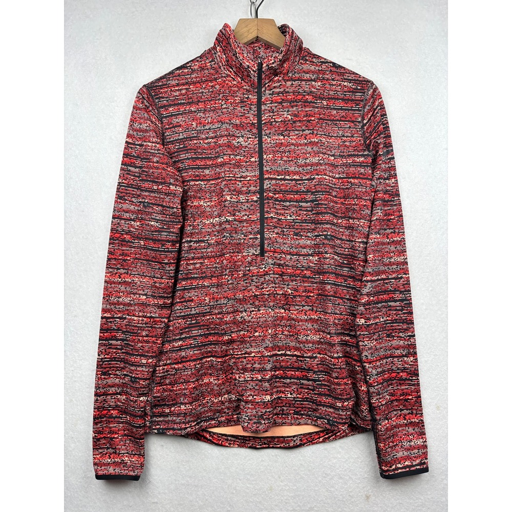 Nike Quarter Zip Pullover Womens L Dri Fit Thumbholes Athletic Running